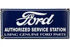 VINTAGE FORD MOTORS PORCELAIN SIGN GAS STATION PUMP PLATE DEALERSHIP CHEVROLET