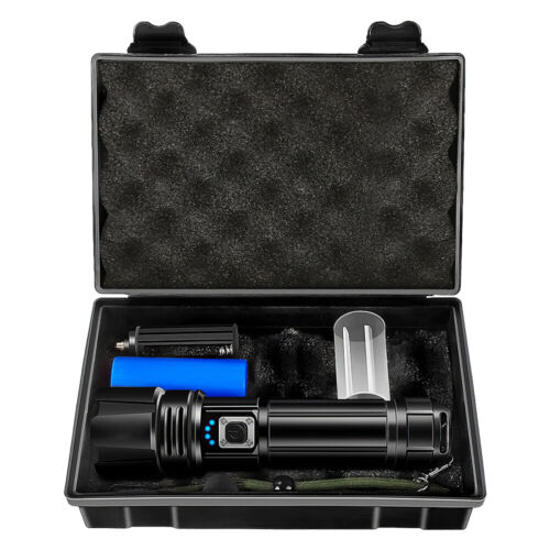 990000 lm LED Torch Zoom Light Super Bright Hunting Flashlight USB Rechargeable - Picture 16 of 16