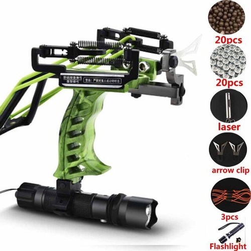 Laser Slingshot G5 Hunting Accessories Fishing Slingshot Shooting Catapult Bow - Picture 19 of 24