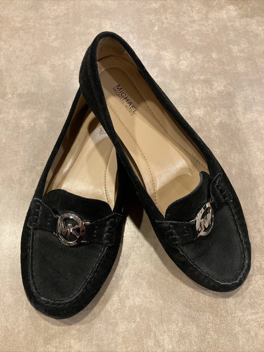 Michael Kors Black Suede Loafers Women s Size 8.5 M Great Condition