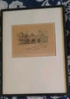 Marjorie C. Bates  Signed Early 20th Century Lithograph Poultney Bridge Bath