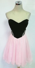 BLONDIE NITES BLACK PINK Party Homecoming Dress 13 - 145 NWT
