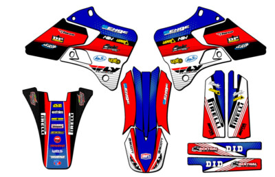 2000-2001 YZ 250 2-STROKE RICOCHET Blue Senge Graphics Kit Compatible with