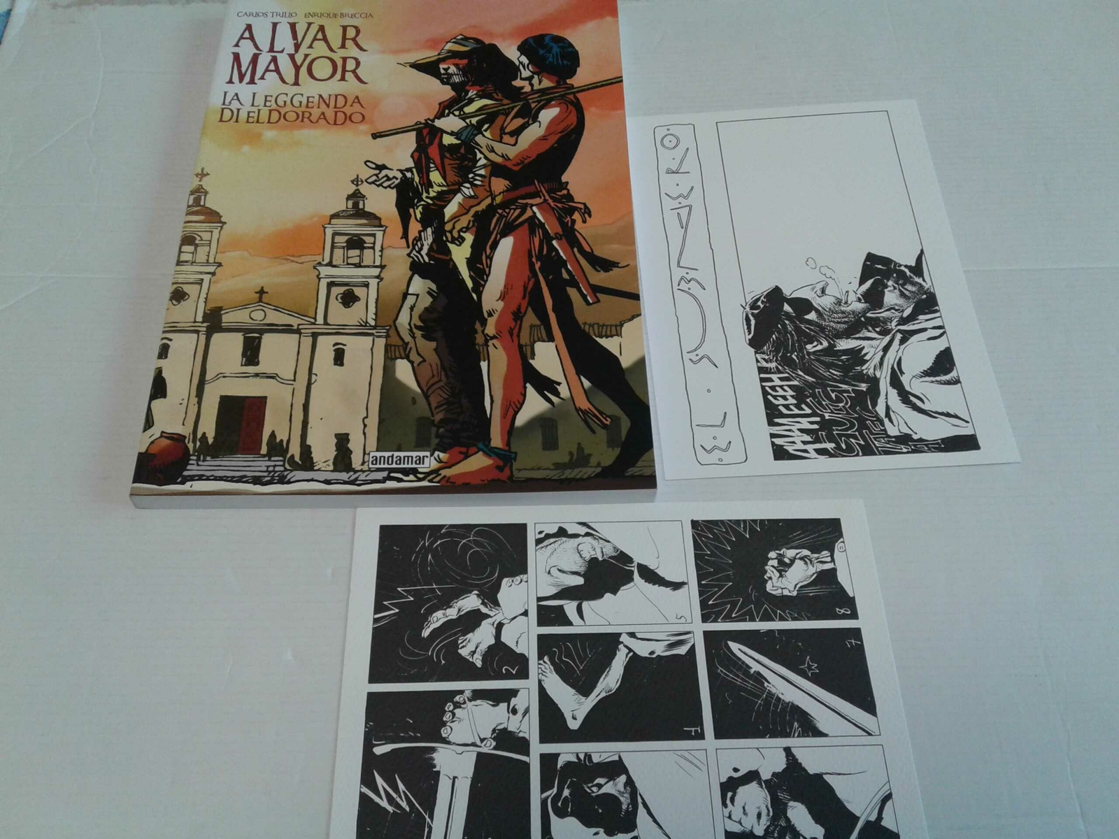 ALVAR MAYOR- leggenda eldorado- + 2 rare litografie- DI:ENRIQUE BRECCIA- EDIZ...