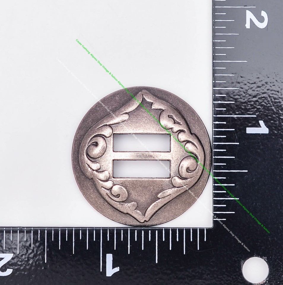 5-Pack Western Conchos - Gold & Silver Engraved Slotted Conchos For Saddles, Belts & Crafts 10 thumbnail image