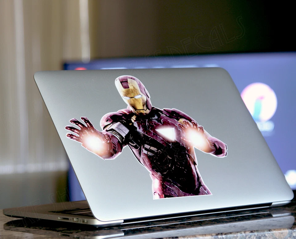 Cool Iron Man MacBook Sticker Decal Laptop MacBook Pro/Air/ ALL MODELS 13"15"17 - Image 4 of 4