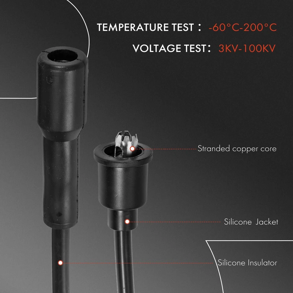 7x Spark Plug Wire Set for Dodge Dakota B150 B250 D100 D250 D150 W100 W150 3.9L - Image 4 of 4