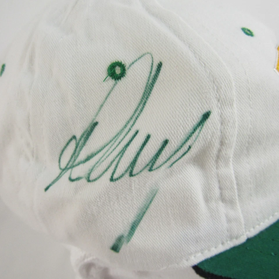 Sombrero firmado Team Kool Green #26 Paul Tracy #27 Dario Franchitti correa ajustable Foto 2 de 4