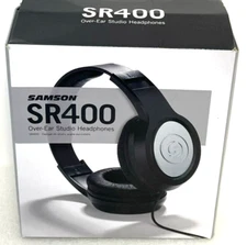 Samson SR400 Studio Over-Ear Headphones, Black