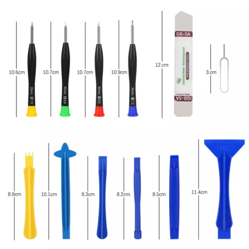 24tlg Profi Reparatur Öffnungs Werkzeug mit Saugnapf für Smartphone Handy Tablet - Bild 12 von 12