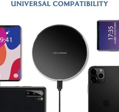 Wireless Charger 10W Qi Compatible with All Qi-Enabled Phones