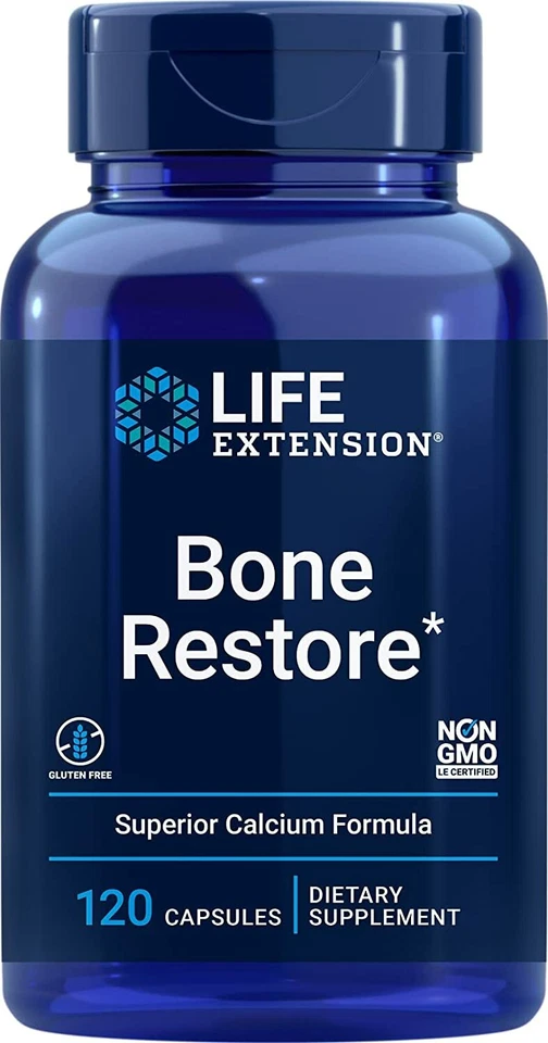 Life Extension Bone Restore - Ayuda a mantener una densidad ósea saludable 120 cápsulas 2p Foto 2 de 4