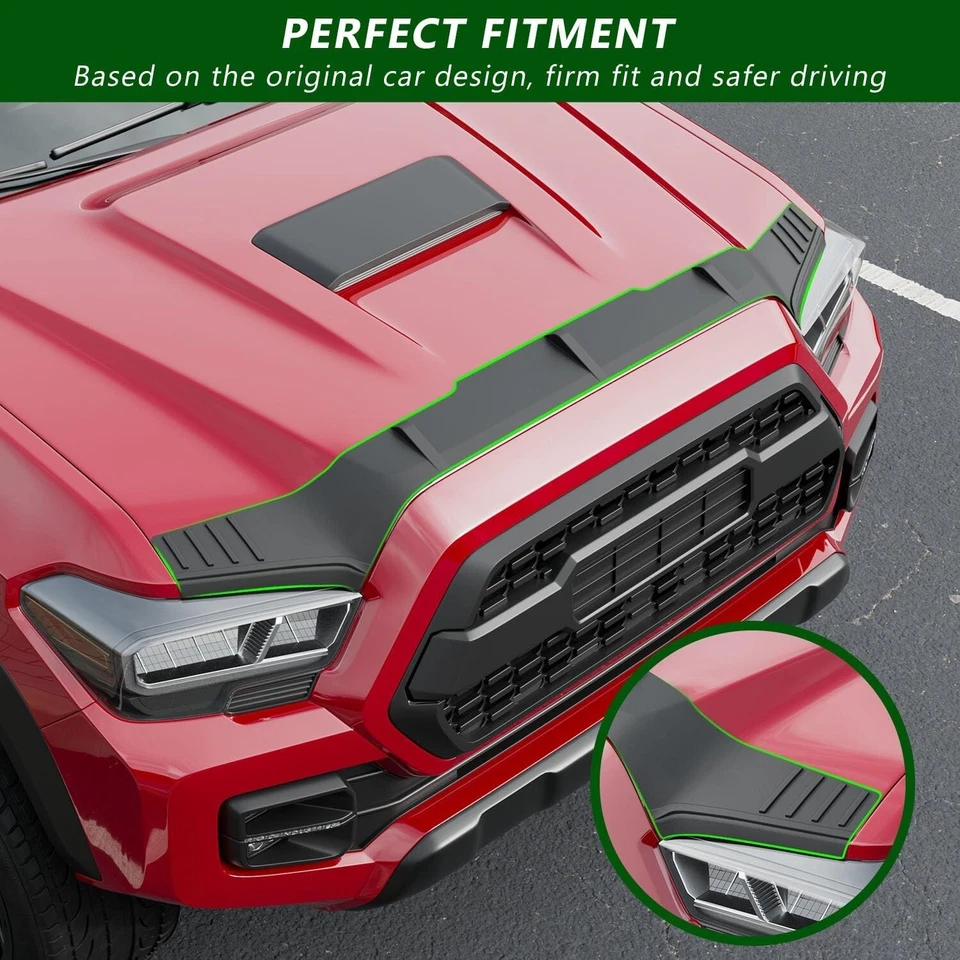 For 2016-2023 Toyota Tacoma Hood Protector Hood Shield Deflector Replacement Foto 3 de 4