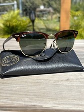 Ray Ban RB 3016 CLUBMASTER W0366 49  21  140 3N Sunglasses tortoise shell
