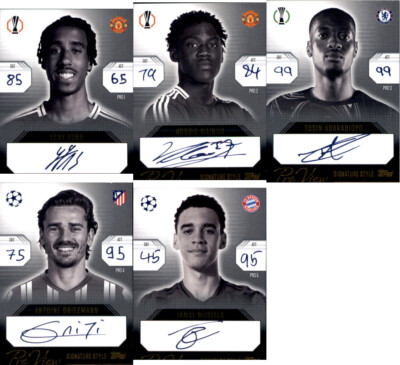 Match Attax Champions League 2024/25 EXTRA 5 Pro-View Signature Style Karten