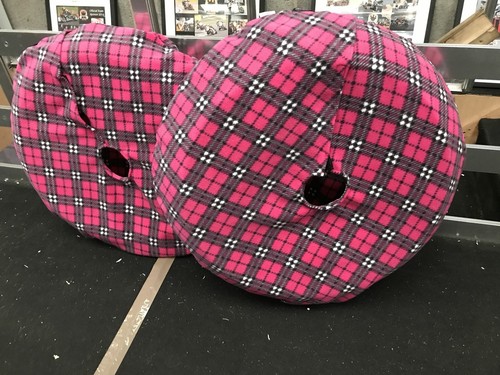 Große (190-200 Sektion) rosa Tartan Motorrad Reifen Decken Vliesabdeckungen Reifen - Bild 3 von 7