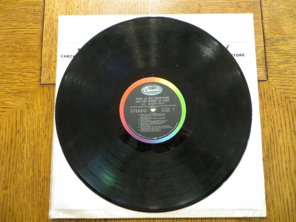 Al Martino – Think I'll Go Somewhere & Cry Myself To Sleep 1966 LP READ DETAILS - Image 4 of 4