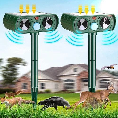 Solar Ultrasonic Animal & Pets Repeller Motion Sensor Bird Rat Possum Repellent - Picture 2 of 13