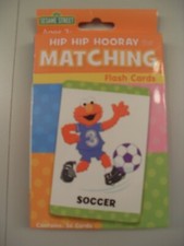 Brand New in Box Sesame Street Flash Cards Hip Hop Matching Elmo School Learning