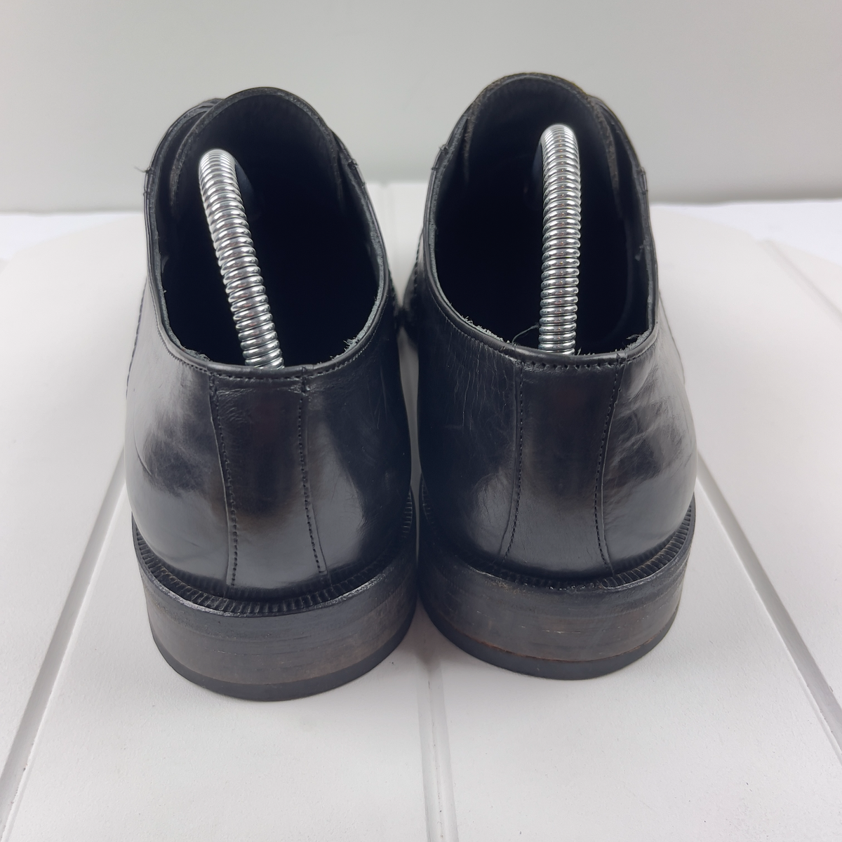 PRINCIPE Oxford Mens 9 Dress Shoes Hand Made Woven Black  display picture 1