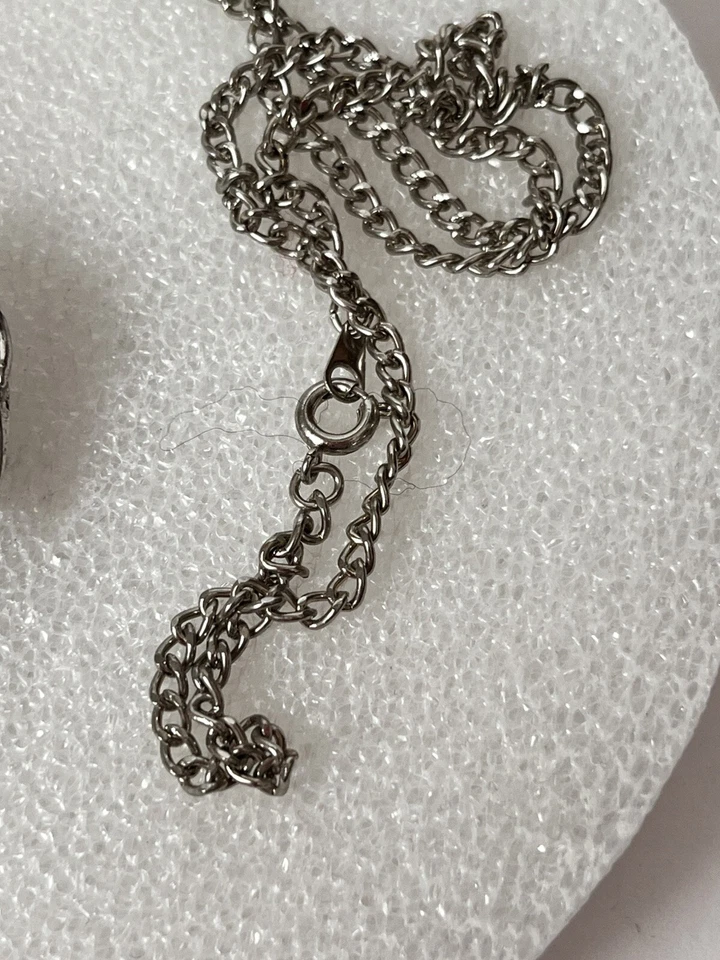 Collar Místico Dragón Púrpura Medieval Renacimiento Colgante Tono Plata Foto 3 de 4