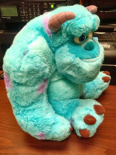 Monsters Inc 12” Sitting Sully Stuffed Plush Disney Store VG - Picture 4 of 4