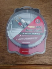 Pearstone Gold Series RCA Audio Cables 6ft 24k Gold -Plated