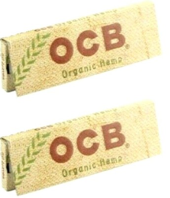 2x OCB Organic Rolling Papers Single Wide 50Lvs Best Price! FREE USA Shpd