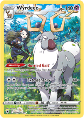 wyrdeer pokemon card value - TG06/TG30 Full Holo Rare your opponent takes 2 Prize cards. Wyrdeer V - 134/189