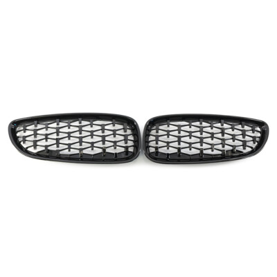 Gloss Black Front Grille Grill Diamond Meteor Style For BMW E89 Z4 2009-2016