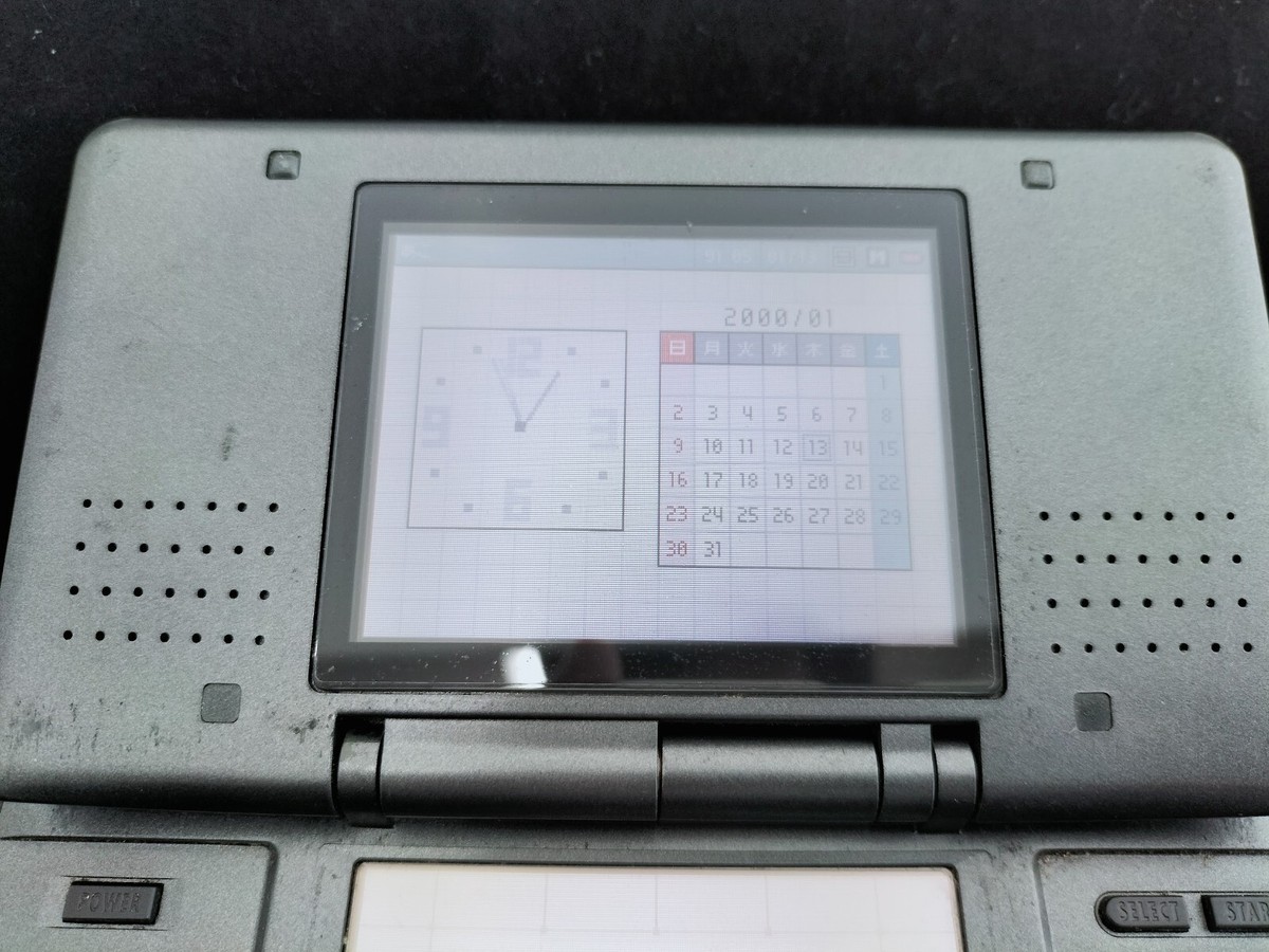 L3373 Ship Free Nintendo DS console Black Japan NDS w/box fx L3373 Ship Free Nintendo DS console Black Japan NDS w/box fx