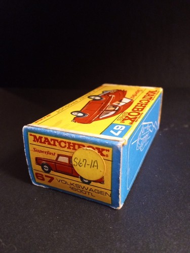 Matchbox RARE Superfast #67 Volkswagen 1600 Red In Original F Type Script Box - Picture 18 of 20