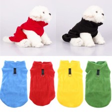 Pet Dog Warm Fleece Vest Clothes Coat Puppy Shirt Sweater Winter Apparel CA