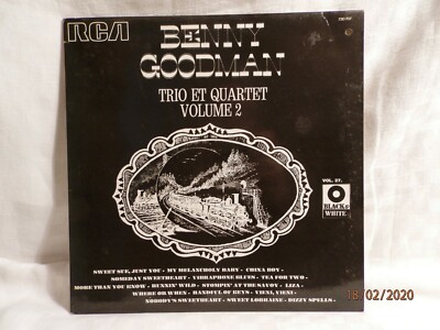 BENNY GOODMAN Trio & Quartett Band 2 BLACK&WHITE SERIES Vol.27 RCA730 Frankreich
