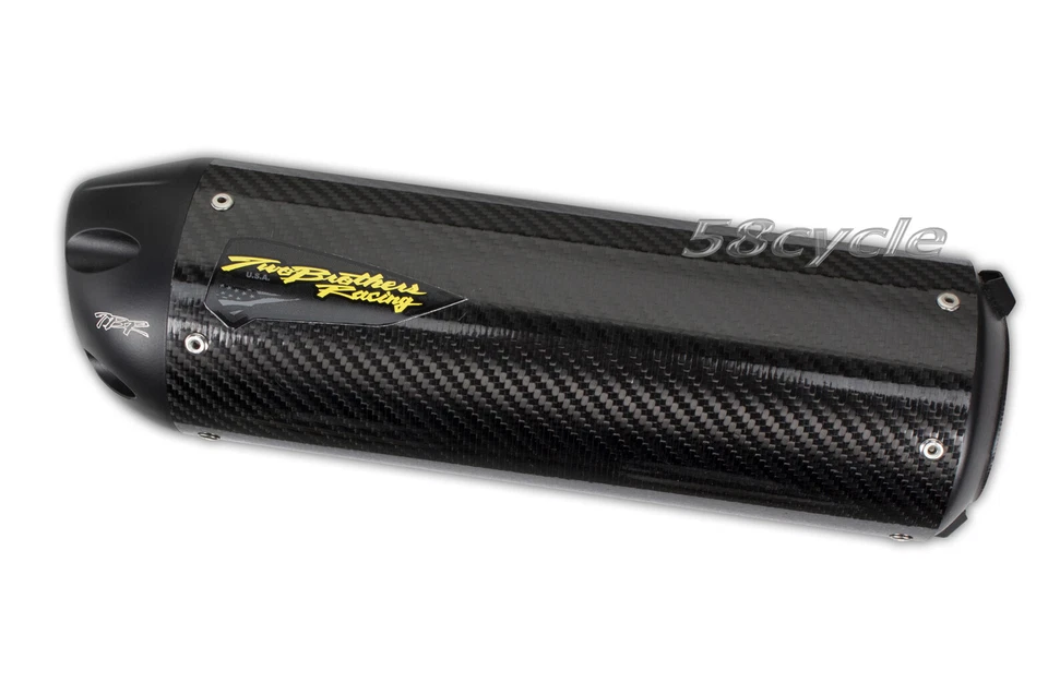 Escape antideslizante de fibra de carbono Two Brothers Hurricane 2011-2025 GSXR600/GSXR750 Foto 2 de 4