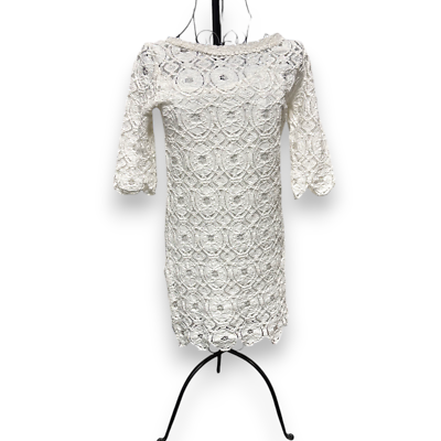 knee length dresses for ladies Andreeva White Vanilla Handmade Maxi Crochet Dress main image 0