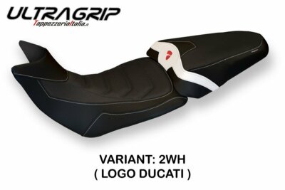 Ducati Multistrada 1260 Tappezzeria Italia Weißer Sitzbezug Antirutschdesign