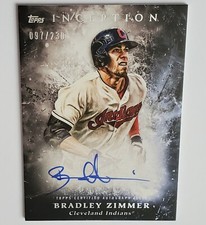 BRADLEY ZIMMER 2018 Topps Inception Baseball Autograph Rookie #RES-TW AUTO /230