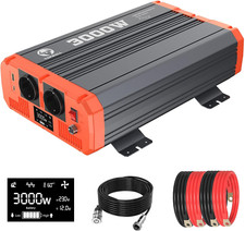 3000W/6000W Inverter 12V 220V-230V Onda Pura Invertitore di Tensione Fotovoltaic