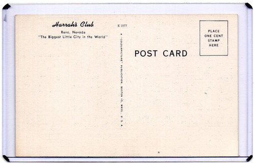 VINTAGE LINEN,HARRAH'S GAMING CLUB,YOUR RENO HOST~RENO NV - Picture 2 of 2