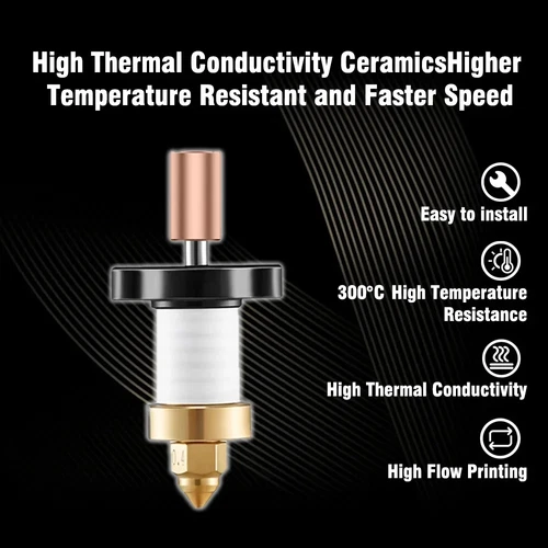 Verbessertes Hotend für Creality K1 und K1 Max 3D-Drucker Bimetall heatbreak