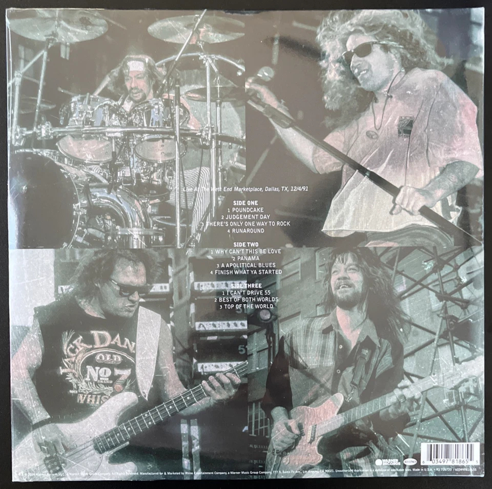 VAN HALEN LIVE IN DALLAS 1991 VINYL 2LP NEW SEALED MINT - Image 2 of 2