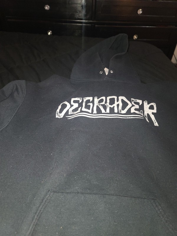 DEGRADER MENS XL BLACK HOODIE - ECELLENT CONDITION