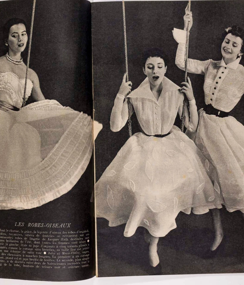 DORIAN & VIVIEN LEIGH Laurence Olivier MALAYSIA Elle France magazine FATH 1950s - Image 4 of 4