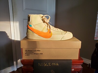 off white blazer tag