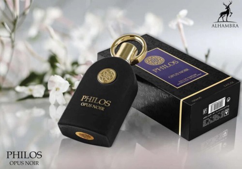 PHILOS OPUS NOIR EDP Original 100 ml unisex Lattafa Nicho Perfume Casa Alhambra - Imagen 2 de 5
