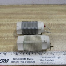 COIL 1 3/8 in dia 2 in long CERAMIC LOT of 2 HAM RADIO