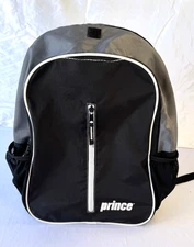 Prince Tennis Backpack Daypack Black/Gray w/ Green Liner – Read