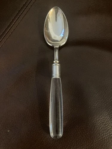 Rare Steuben Frederick Carder Glass Handle Spoon Read