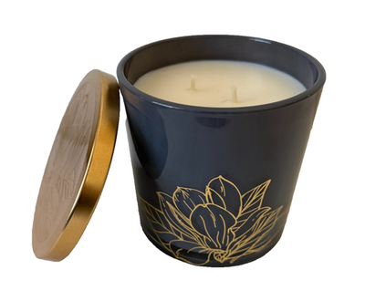 New Bellevue Luxury Candles FRESH FIG & AMBER 2 Wick Jar Candle 20oz Brand  New